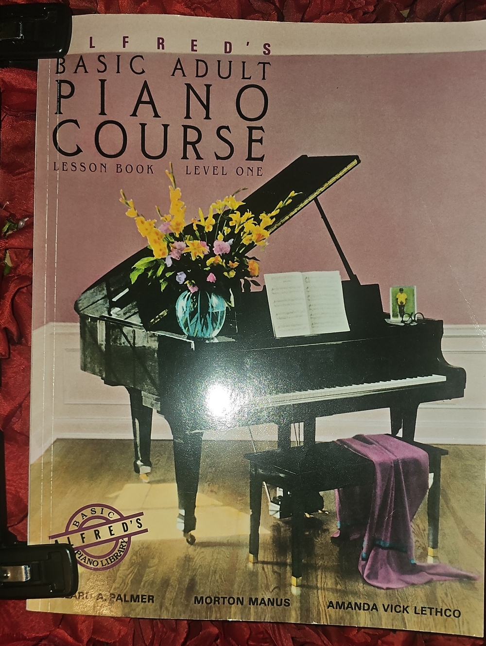 Alfred's Basic Adult Piano Course Lesson Book Level One - Like New